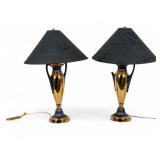 Pair, Frederick Cooper Hollywood Regency Lamps Pair, Frederick Cooper Hollywood Regency Lamps