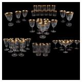 Gold Rim Glass Stemware Gold Rim Glass Stemware
