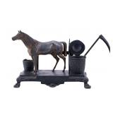 Bronze Figural Horse Desktop Inkwell Bronze Figural Horse Desktop Inkwell