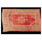 Antique Turkish Oushak Rug Antique Turkish Oushak Rug