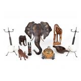 Elephant Wall Hanging, Carved Figural Decor, More Elephant Wall Hanging, Carved Figural Decor, More