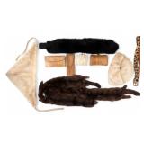 Eel Skin Clutches, Mink Scarf, & Fur Headwear Eel Skin Clutches, Mink Scarf, & Fur Headwear