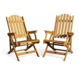 Limited Edition La-Z Boy Reclining Deck Chairs, Pr Limited Edition La-Z Boy Reclining Deck Chairs, Pr