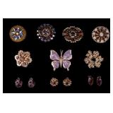 Quality Vintage Brooches and Earrings Quality Vintage Brooches and Earrings
