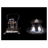 Arts and Crafts and Silverplate Inkwells Arts and Crafts and Silverplate Inkwells