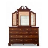 Vintage Bassett Cherry Wood Dresser w/ Mirror Vintage Bassett Cherry Wood Dresser w/ Mirror