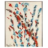 Newton signed Abstract Oil Painting Newton signed Abstract Oil Painting