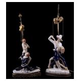 Royal Dux Bohemian Dancer Lamps (2) Royal Dux Bohemian Dancer Lamps (2)