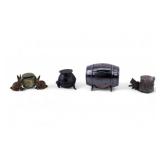 Vintage Miniature Figural Inkwells Vintage Miniature Figural Inkwells