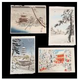 Japanese Woodblock Prints of Winter Scenes (4) Japanese Woodblock Prints of Winter Scenes (4)