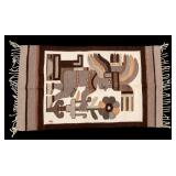 Native American Pictorial Rug Native American Pictorial Rug