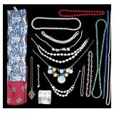 Colorful Bead & Pearlescent Costume Necklaces