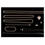 Gold Plated Sterling Silver & 12K GF Necklaces