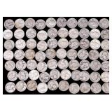 Unsearched US Silver Washington Quarters (69)