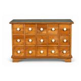 Bench Made Wooden Apethecary Cabinet