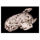 Early 20th C Chalkware Dog Wall Sculpture
