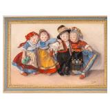 Feher Lolly Oil on Canvas of Dolls