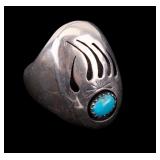 Sterling Turquoise Native American Ring