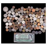 Australia Crown, International Coins (100+) + Note