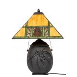 Meyda Tiffany Stained Glass Shade and Lamp