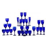Cobalt Glass Stemware Collection