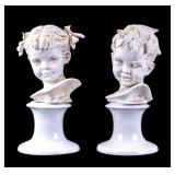 Bruno Merli for Capodimonte Porcelain Busts