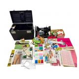 Singer Featherweight Sewing Machine & Notions