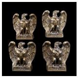 Cast Metal Eagle Bookends (4)