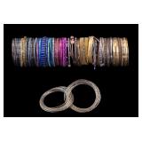 Etched & Decorated Metal Bangle Bracelets (100+)