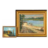 Sailboat Paintings by Dorothy Warren and C. Gordon