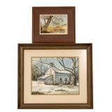 Watercolor Landscapes by Pauline Good and ML Wise