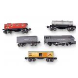 Lionel Prewar 1688E Torpedo Steam Locomotive, Cars