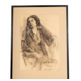 Figure Drawing by Walter Huber (Am 1886-1961)