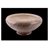 Large Porcelain Weller Marble Glazed Bowl