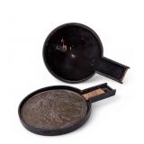 Japanese Kagami Metal Mirror w/ Lacquered Case