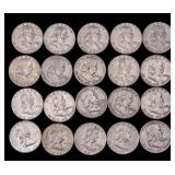 Benjamin Franklin Half Dollars (20, Mixed)