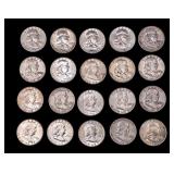 Benjamin Franklin Half Dollars (20, Mixed)