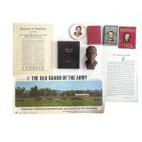 US Presidential Books, JFK Bust, Reagan Plate