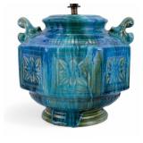 Art Pottery Drip Glaze Lamp c. 1960/70s