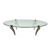 Designer Peter Handler Coffee Table Anodized Legs