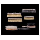 Sterling Silver Hair & Clothes Brushes (6)