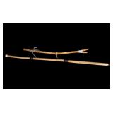Native American Wooden Walking Stick Flutes (2)
