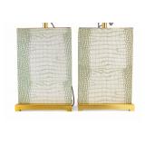 Safavieh Dragon Scale Pattern MCM Style Lamps