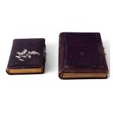 Victorian Photo Albums w/ Leather Covers (2)