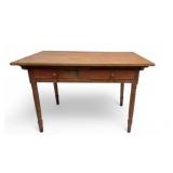 19th C Tavern Table w/ Two Drawers