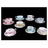 Fine English Bone China Tea Cup and Saucer Sets