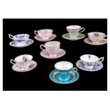 Fine English Bone China Tea Cup and Saucer Sets