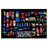 Vintage Toy Cars, Tain Accessories, and Marbles