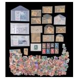 Columbus Stamp Sheets + Used International Stamps