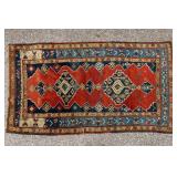 Antique Kazak Hand-Knotted Rug ~4